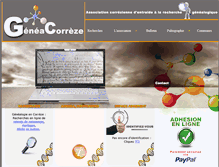 Tablet Screenshot of geneacorreze.fr